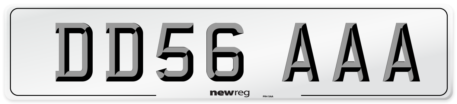DD56 AAA Number Plate from New Reg